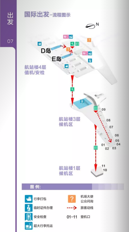 深圳机场国际出发流程图(附交通指南)