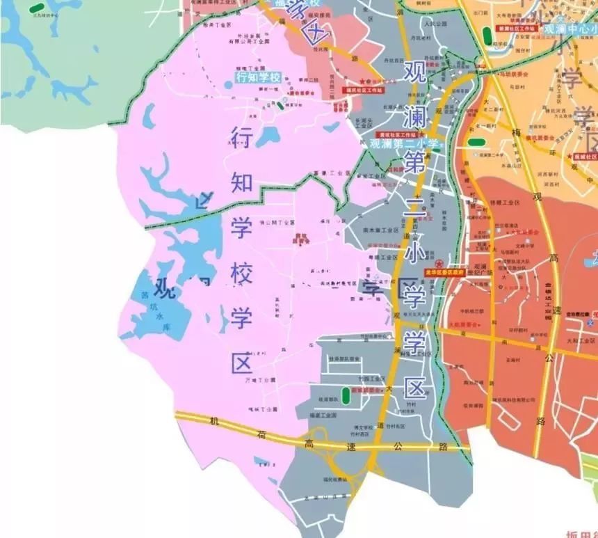 2019年深圳龙华区学区划分调整情况