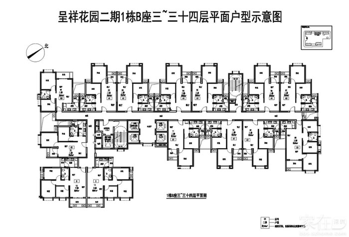 呈祥花园二期户型图平面户型主力户型