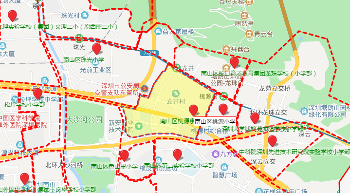深圳南山区桃源小学学区划分详情