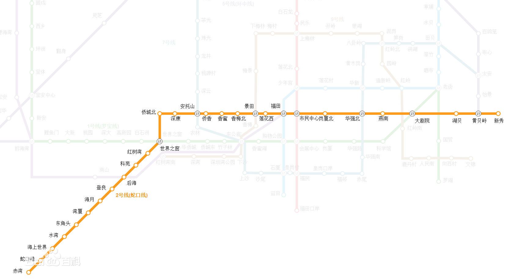 乘坐深圳地铁7号线,农林站d1出口乘坐深圳地铁2号线,侨香站a出口(推荐