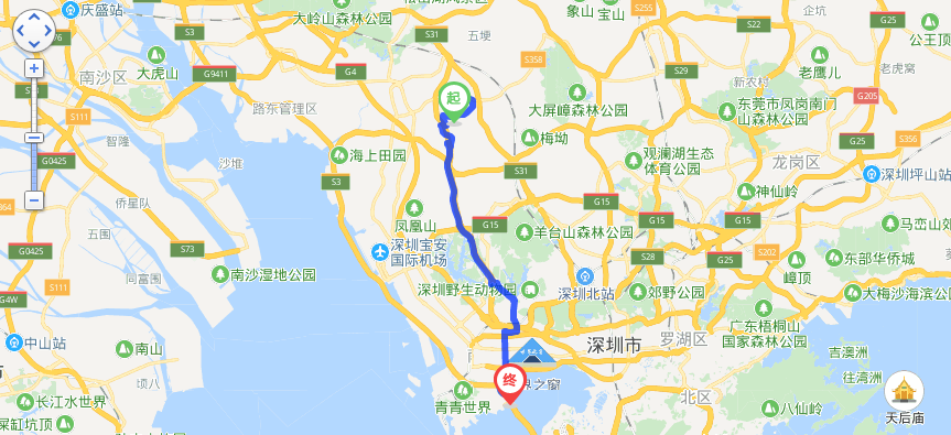 坐公交从公明到深圳湾口岸怎么去(时间 站点 路线 位置)