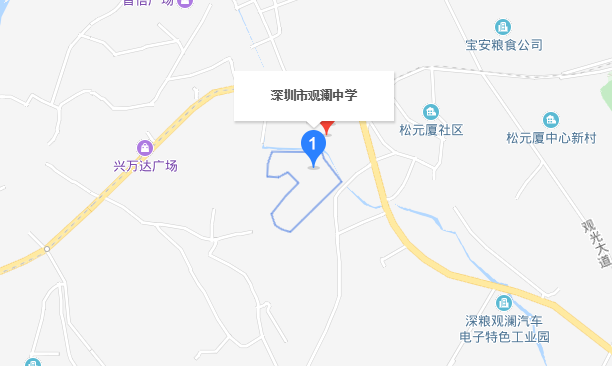2019深圳龙华区观澜中学招生范围及规定