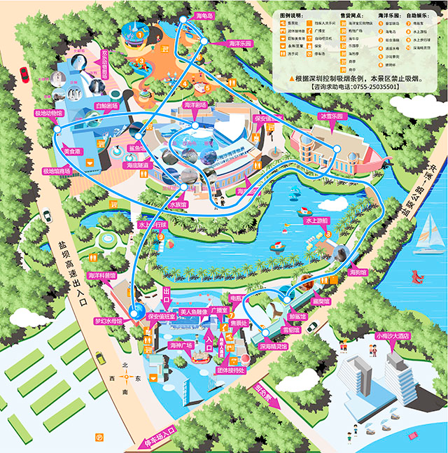 深圳小梅沙海洋世界有停车场吗