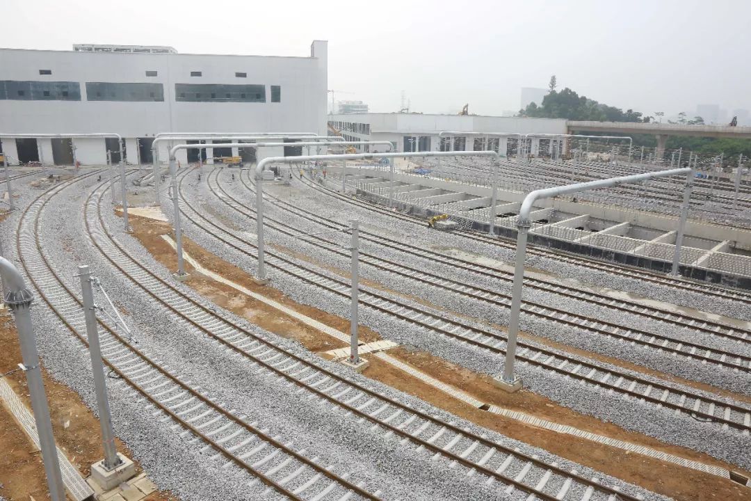 深圳地铁10号线凉帽山车辆段最新进展