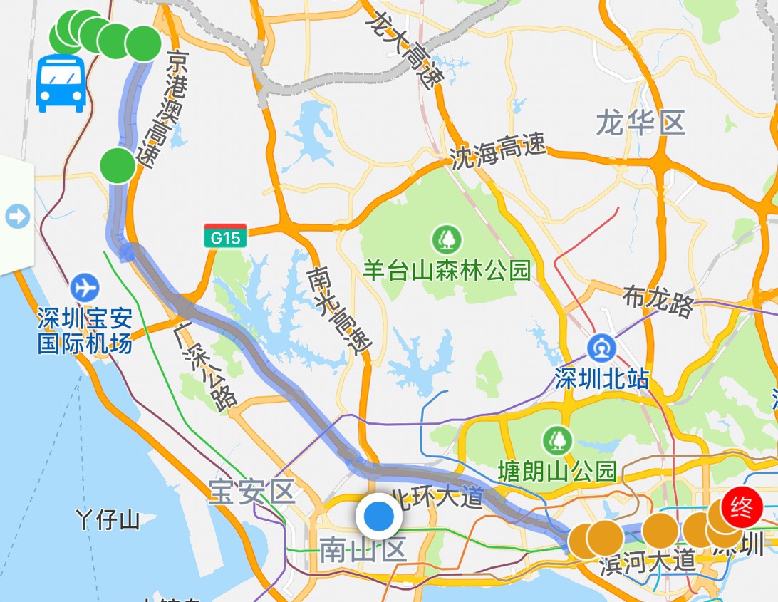 深圳高快巴士283号交通路线(时间 停靠站点 票价)