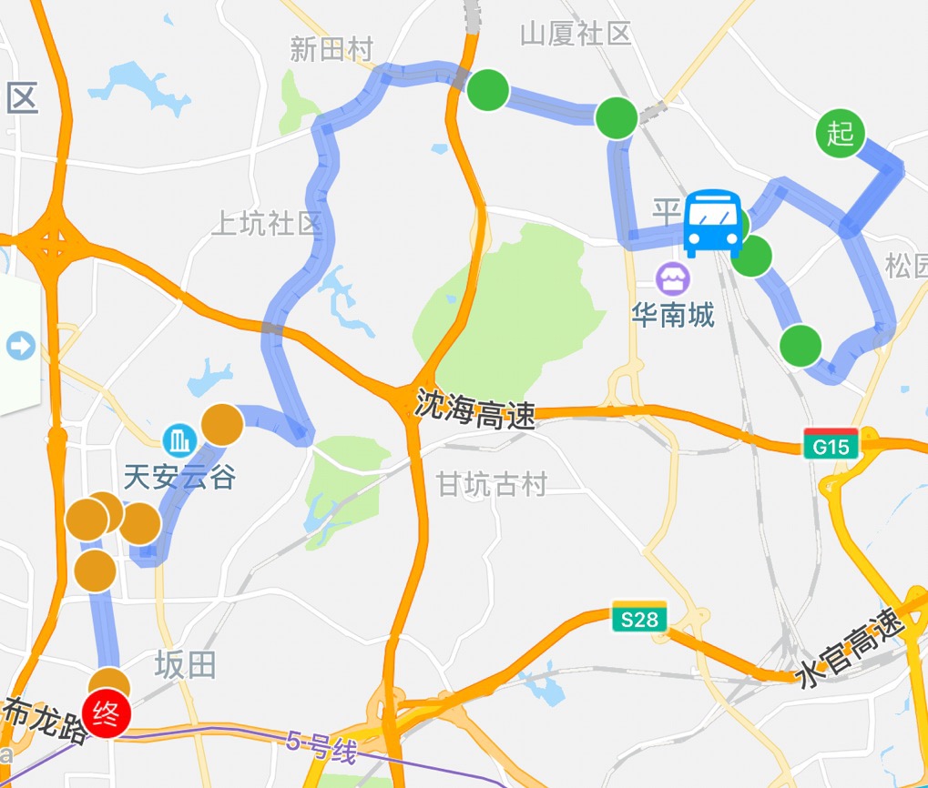 深圳高快巴士286号交通路线时间停靠站点票价