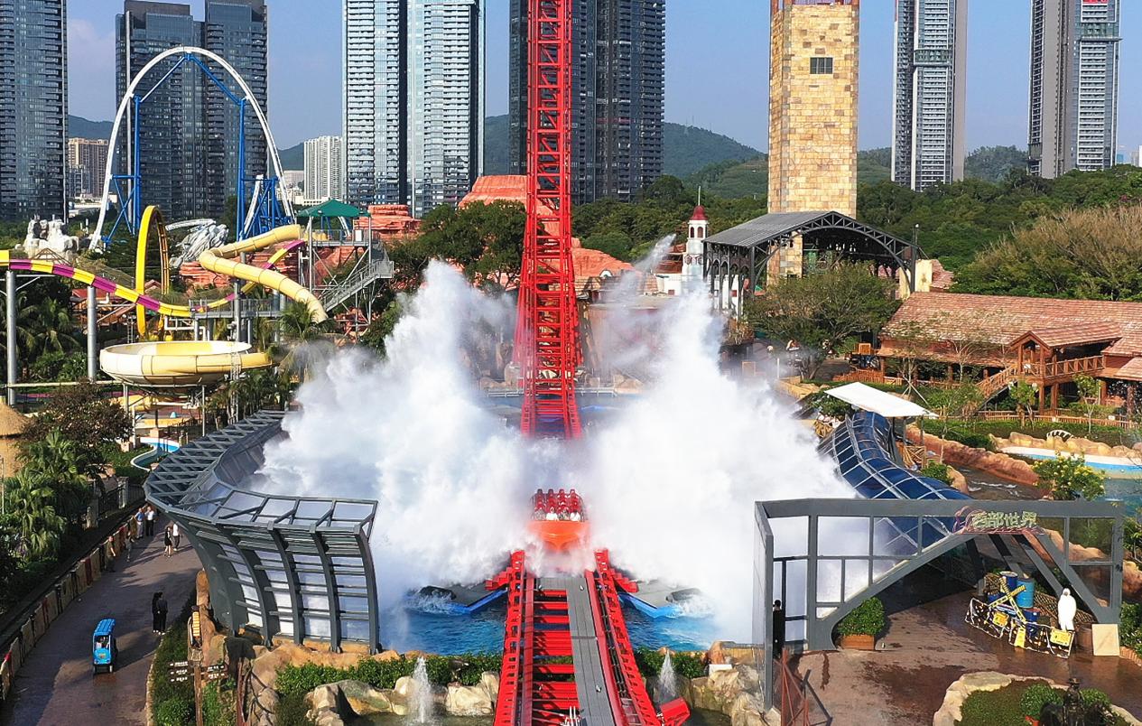 深圳欢乐谷阳光海岸惊艳亮相打造首个双跳台高空蹦极