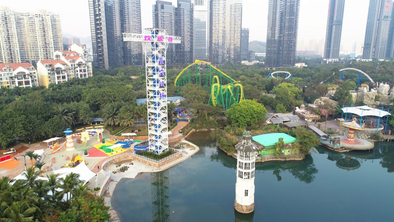 深圳欢乐谷阳光海岸惊艳亮相打造首个双跳台高空蹦极