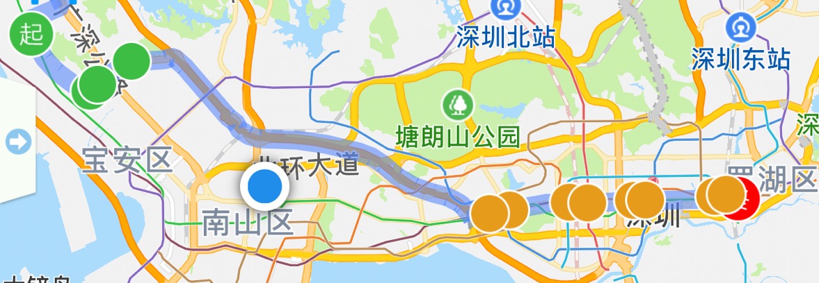 大益广场(约07:31),宝安文具农批市场(约07:34),宝安客运中心南(约07