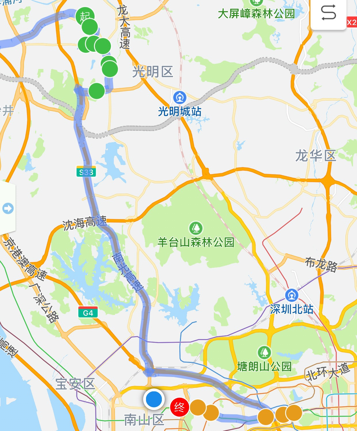 深圳高快巴士756,757号发车时间 早晚高峰停靠站点