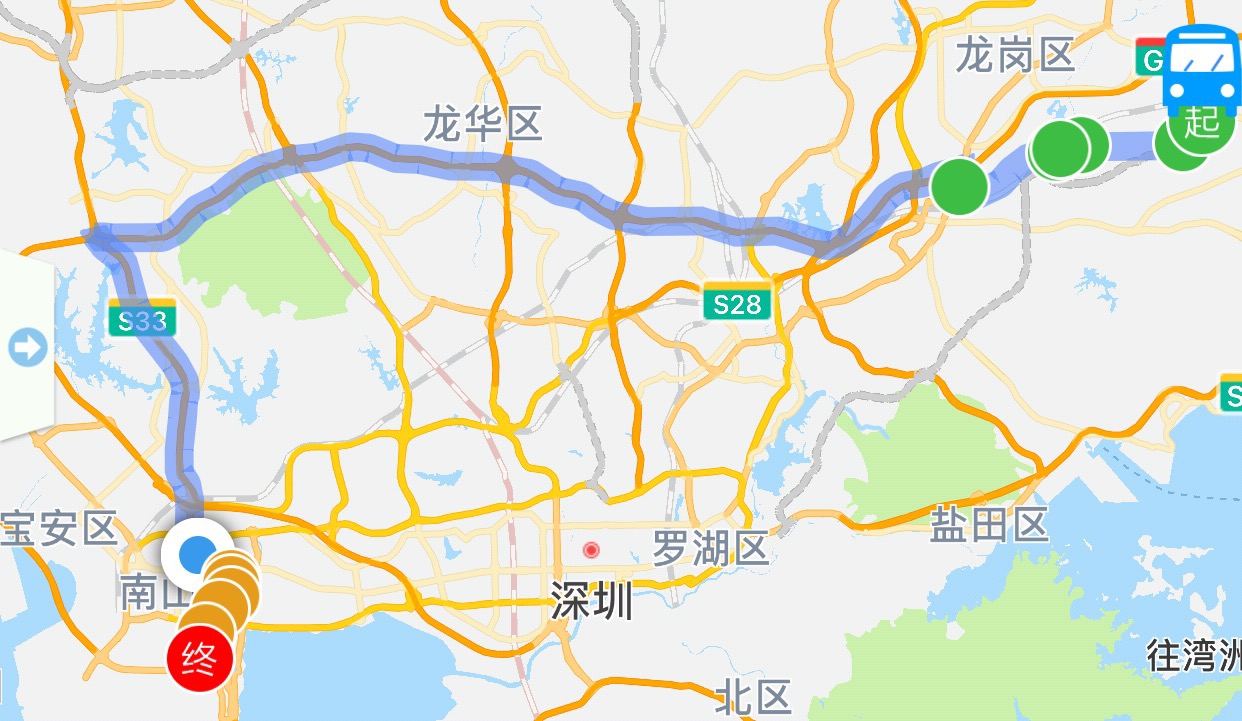 深圳高快巴士818,819号票价 上车站点发车时间