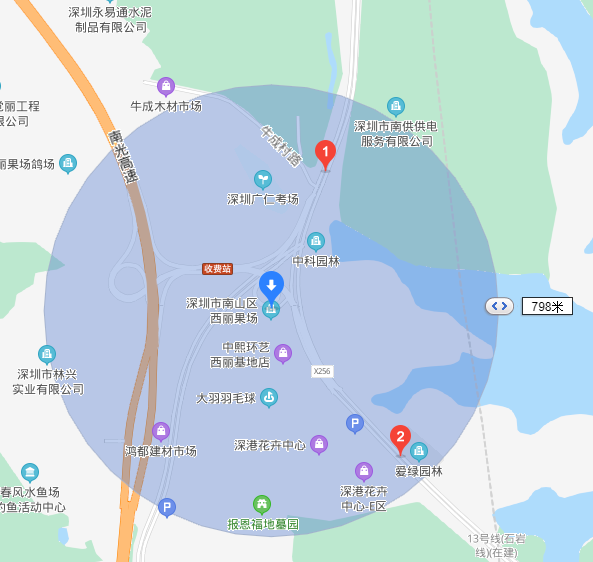 深圳南山西丽果场怎么去(公交 自驾)