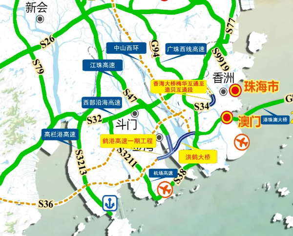 2020广东珠海香海大桥工程梅华互通至造贝互通段正式通车详情