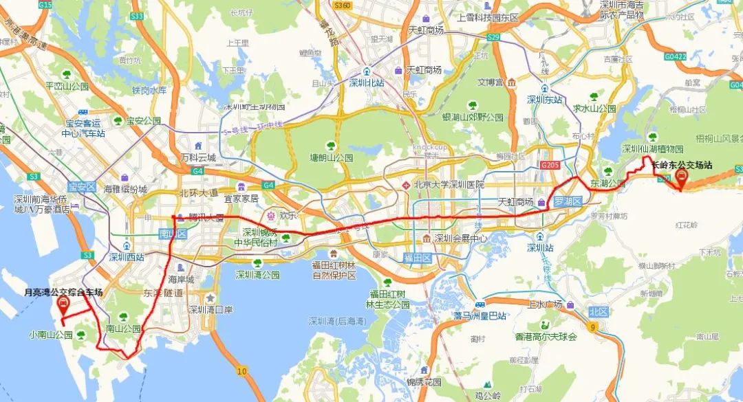 深圳公交113线(运营时间 线路站点)