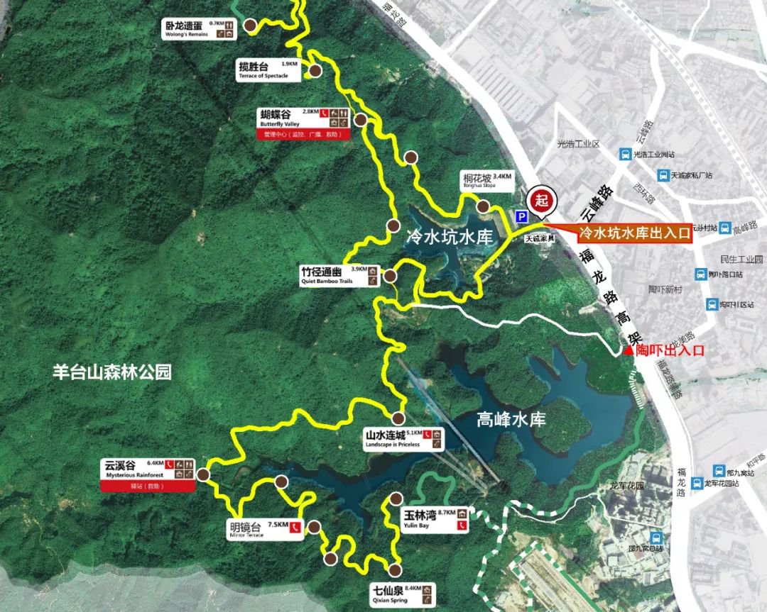 深圳阳台山绿道游玩路线一览
