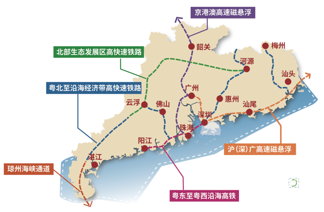 磁浮列车已进行的选线方案研究共有两条,分别是沪杭磁浮与广深磁浮