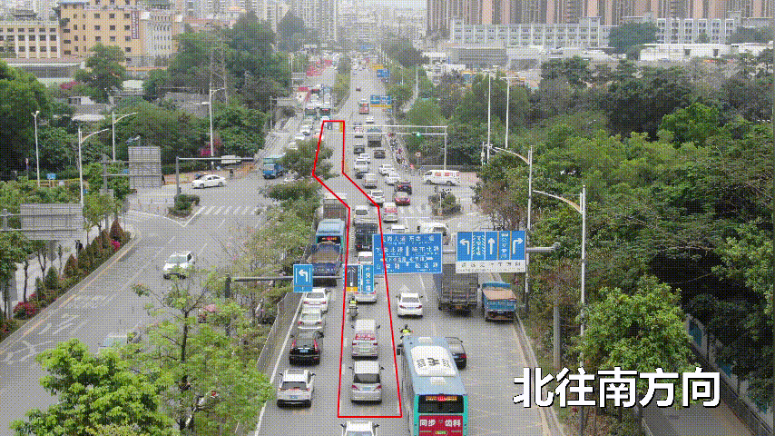 深圳龙岗区布澜路潮汐车道通行规则