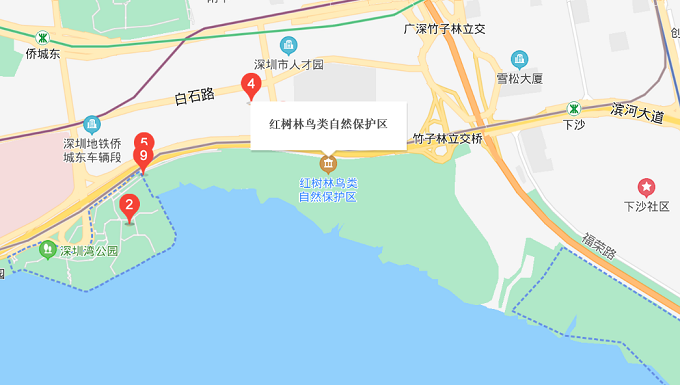 深圳总共有几个红树林位置介绍