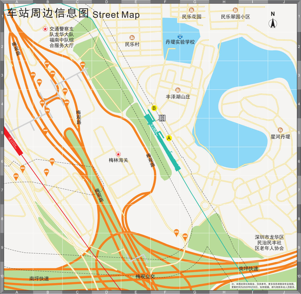 深圳地铁6号线梅林关站站点信息2021年更新
