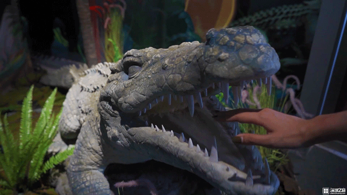 不过不用担心,这里的"恐龙"都很柔软,不用担心会被咬疼~巨高的腕龙