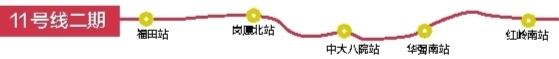 深圳地铁11号线二期红岭南站2021年最新建设进展_深圳之窗