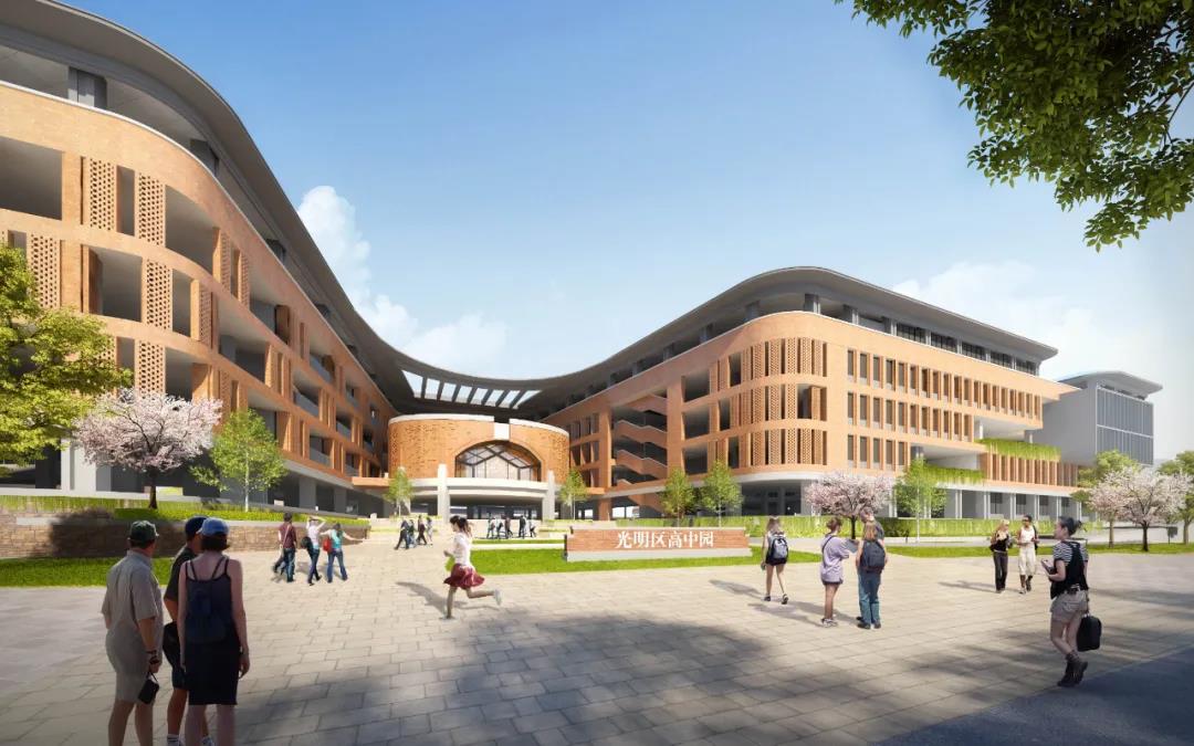 深圳光明高中园地址效果图学位数量2021年更新