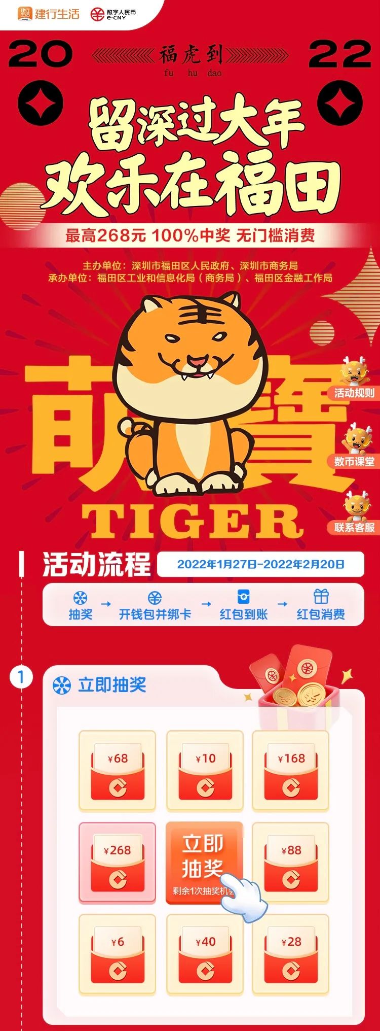 2022年深圳福田区800万元数字人民币红包领取指南_深圳之窗