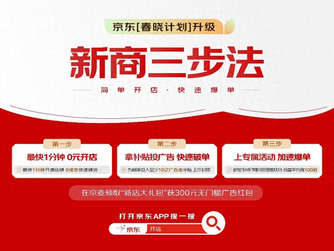 京东“春晓计划”全面升级!推出“新商三步法”助力商家快速爆单!_深圳之窗